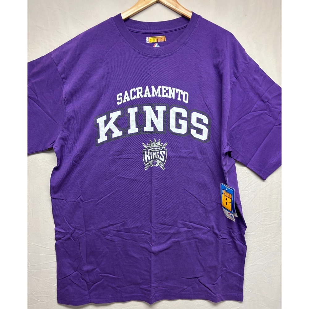 Sacramento Kings Shirt‎ Majestic Graphic Men's Purple XL TALL NWT Big Man New